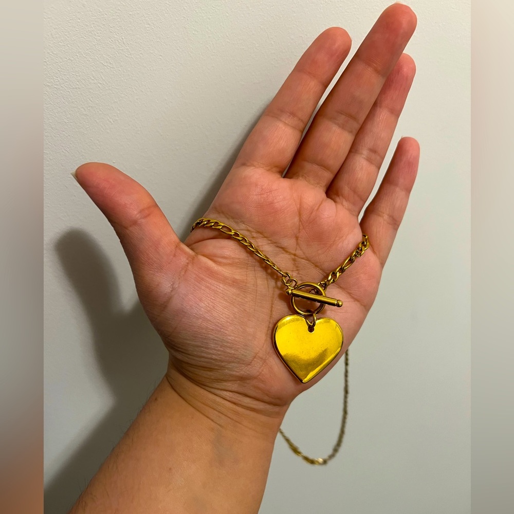 Puffy Heart Necklace - Free with purchase of any handbag!